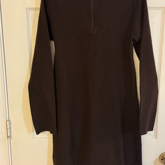 Zara Brown Long Sleeve Sweater Dress - Picture 3 of 3